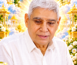 Mobile Wallpaper प्रीमियम 3D आध्यात्मिक मोबाइल वॉलपेपर, जिसमें दिए गए फोटो के व्यक्ति को केंद्र में रखते हुए सुनहरे मंदिर, दिव्य प्रकाश, बादलों, फूलों और आकाशीय वातावरण से सजाया गया है। डिजाइन में गोल्डन, व्हाइट और स्काई-ब्लू रंगों का आकर्षक संयोजन तथा गहराई वाला 3D प्रभाव दिया गया है।